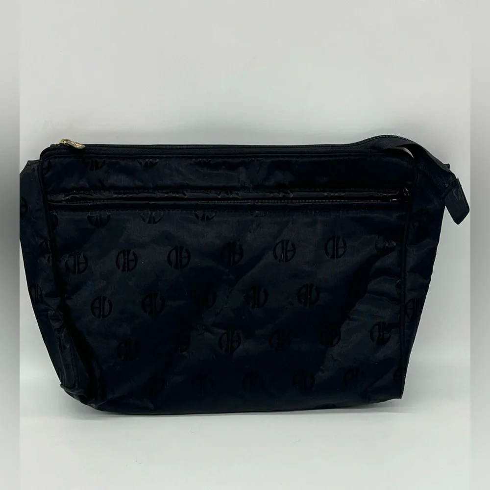 adrienne vittadini toiletry bag monogrammed black